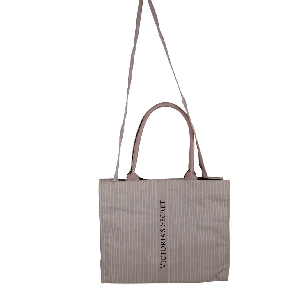 Victoria's Secret Tote Bag Iconic STRIPED Weekender Shoulder Bag